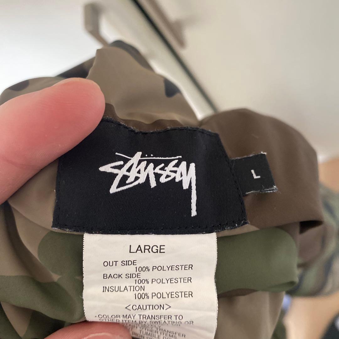 【美品】STUSSY リバーシブル 迷彩ナイロンジャケット Lサイズ