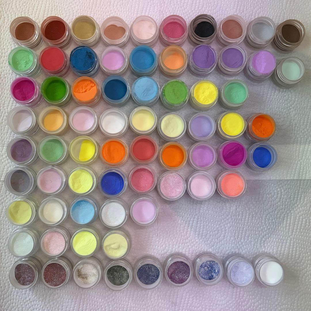 スカルプカラーパウダー　アクリルパウダー　fzflowイージーフロウ　ネイル