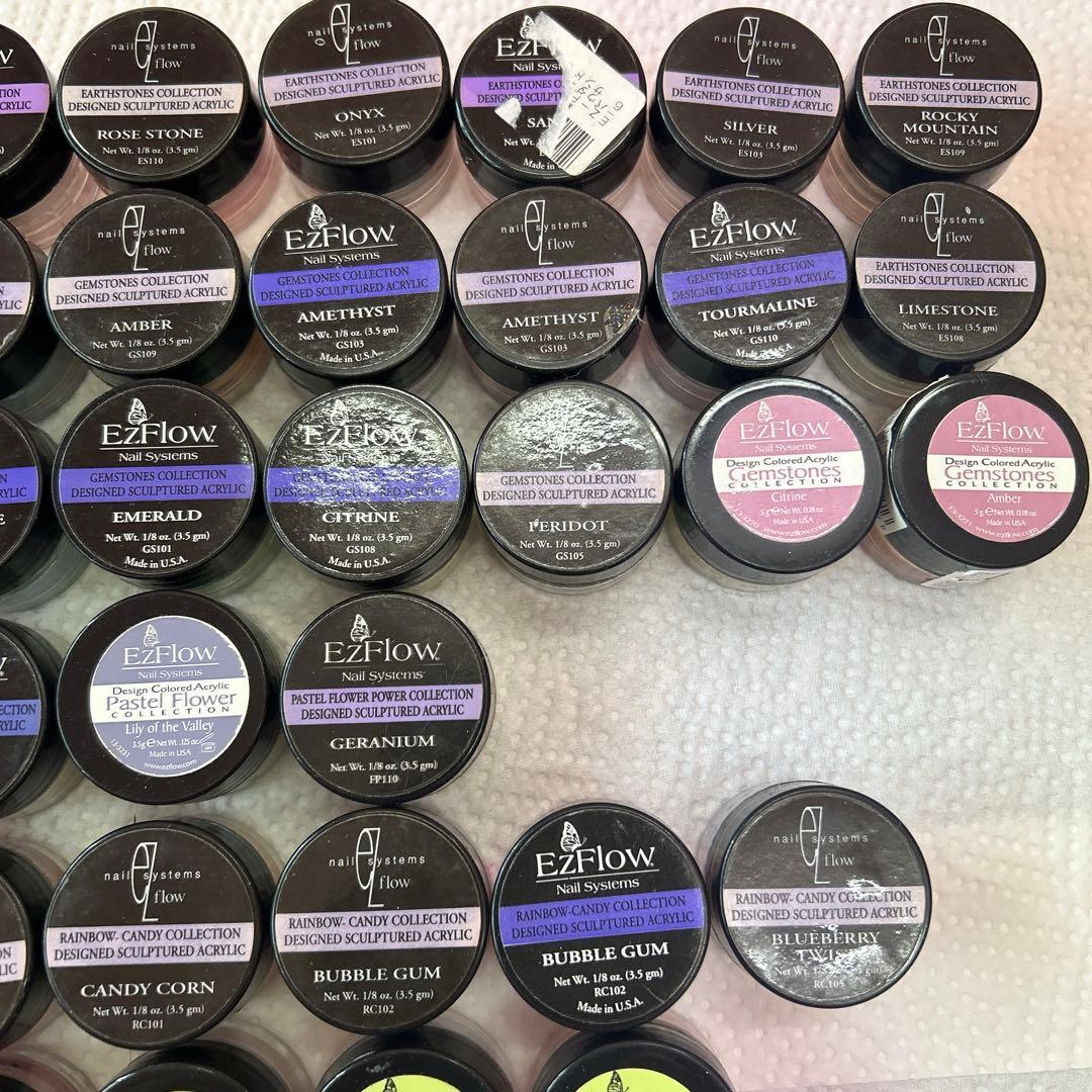 スカルプカラーパウダー　アクリルパウダー　fzflowイージーフロウ　ネイル