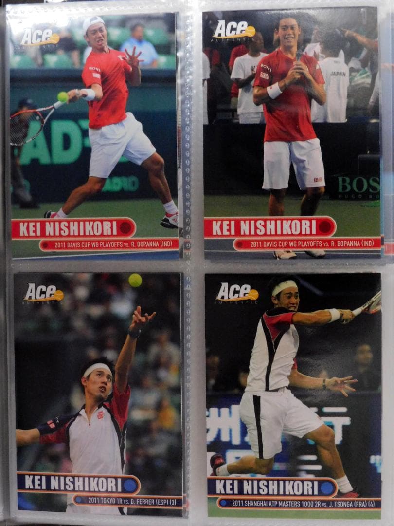 ACE 錦織圭 トレカ 31枚＋ 錦織圭/ジョコビッチ デュアルジャージ カード
