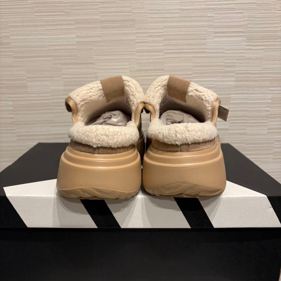 【新品】23.0cm 韓国限定　アディダス　グランドコートミュール　ボアサンダル