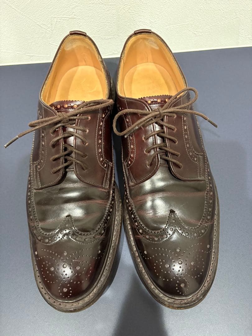 ジョセフチーニー ロングウィングダービーブローグシューズ