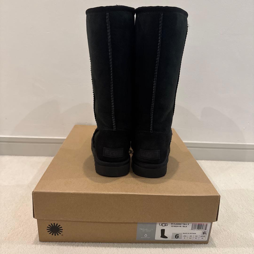 定価36300円 美品 UGG W CLASSIC TALL II ブラック 6
