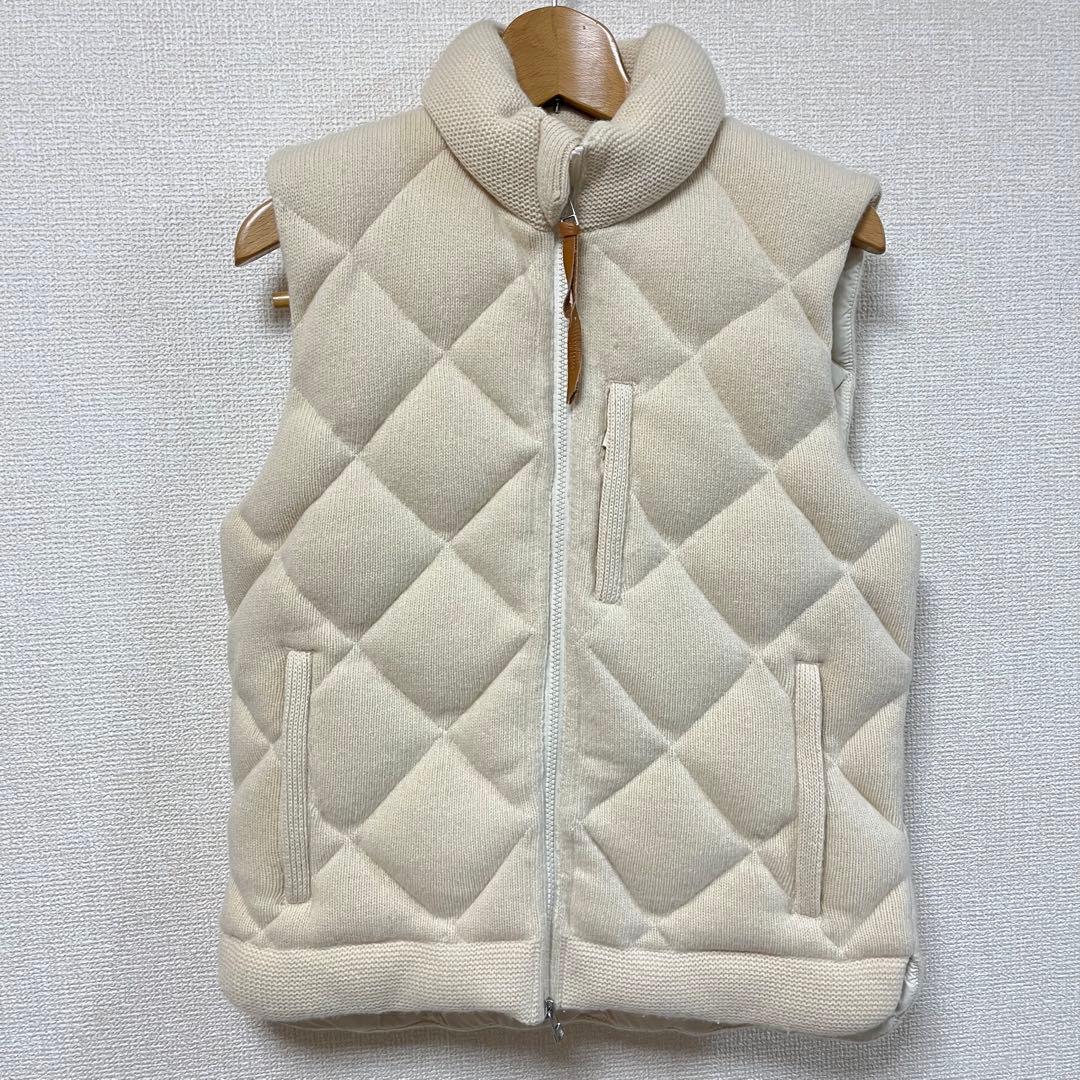 し*う様 THREE DOTS スリードッツ カシミヤ混 ダウンベスト 旧タグ