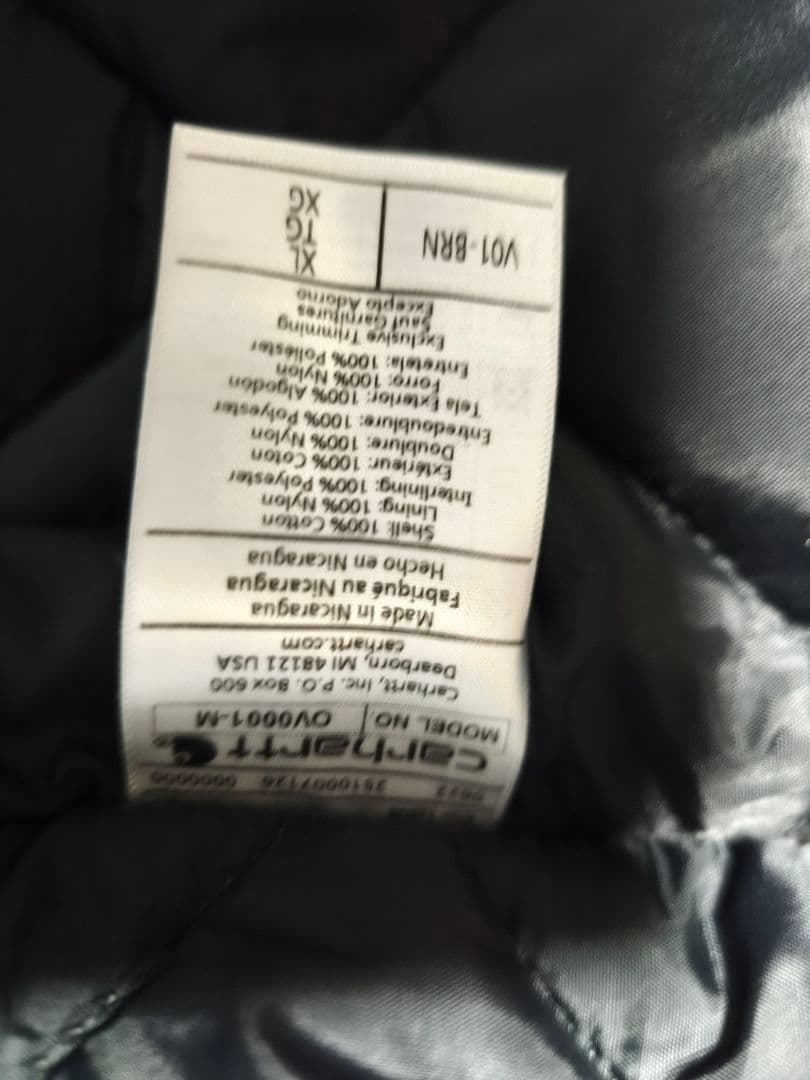 carhartt V01 ダックベスト XL ブラウン