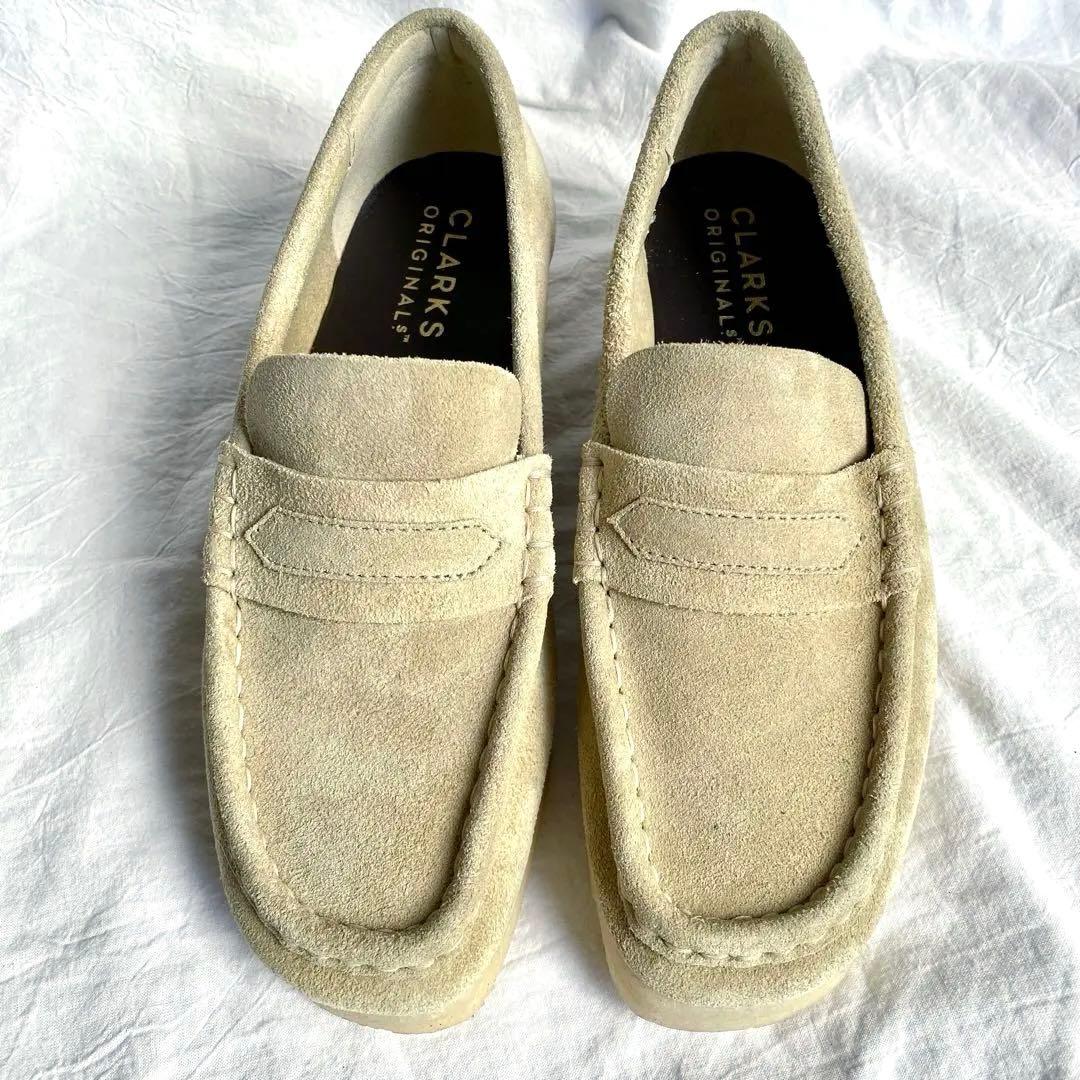極美品✨【CLARKS】 クラークス ワラビー スエード メープル 23cm