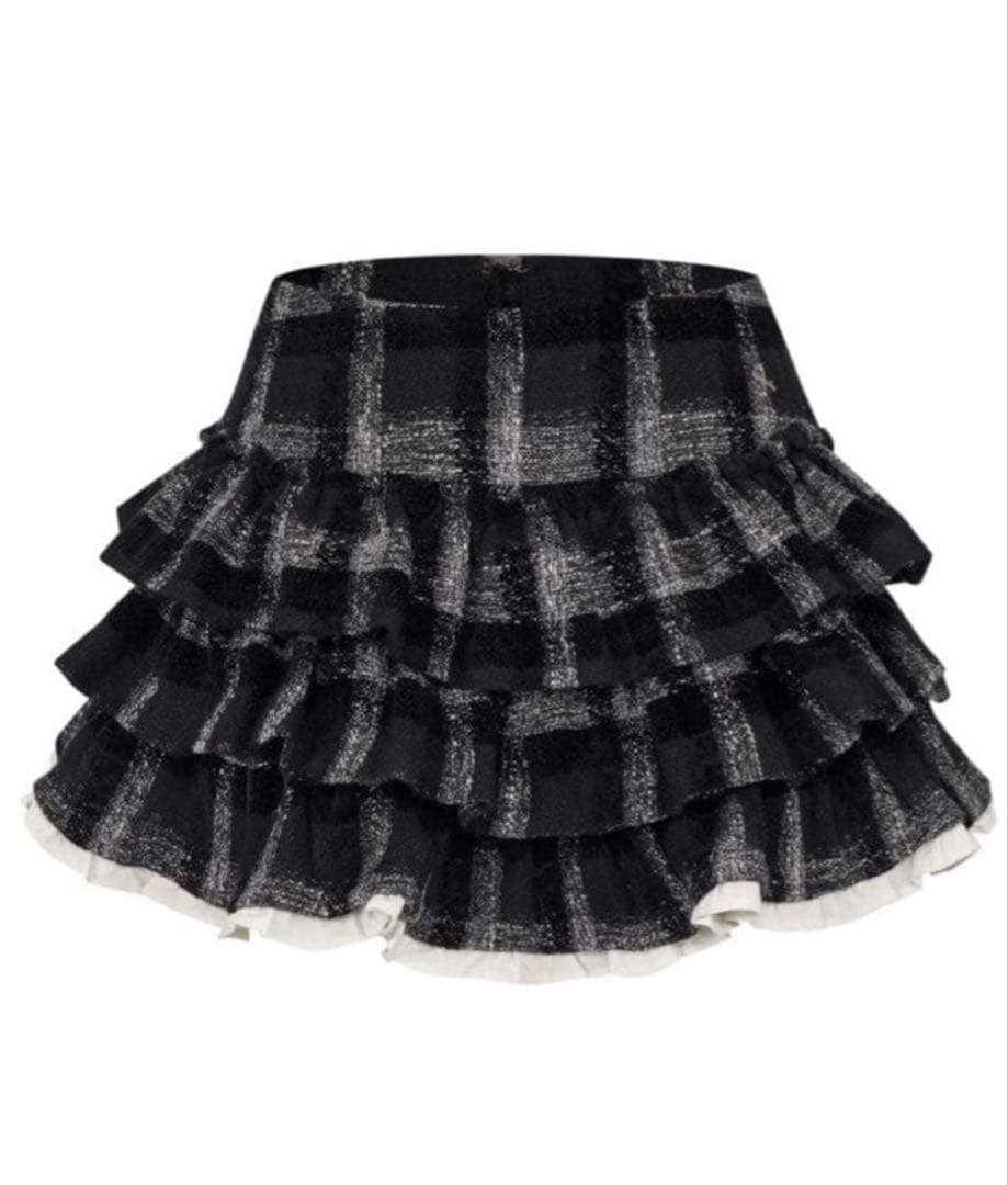 スカート ANDWANG Charm Frill Culotte MiniSkirt