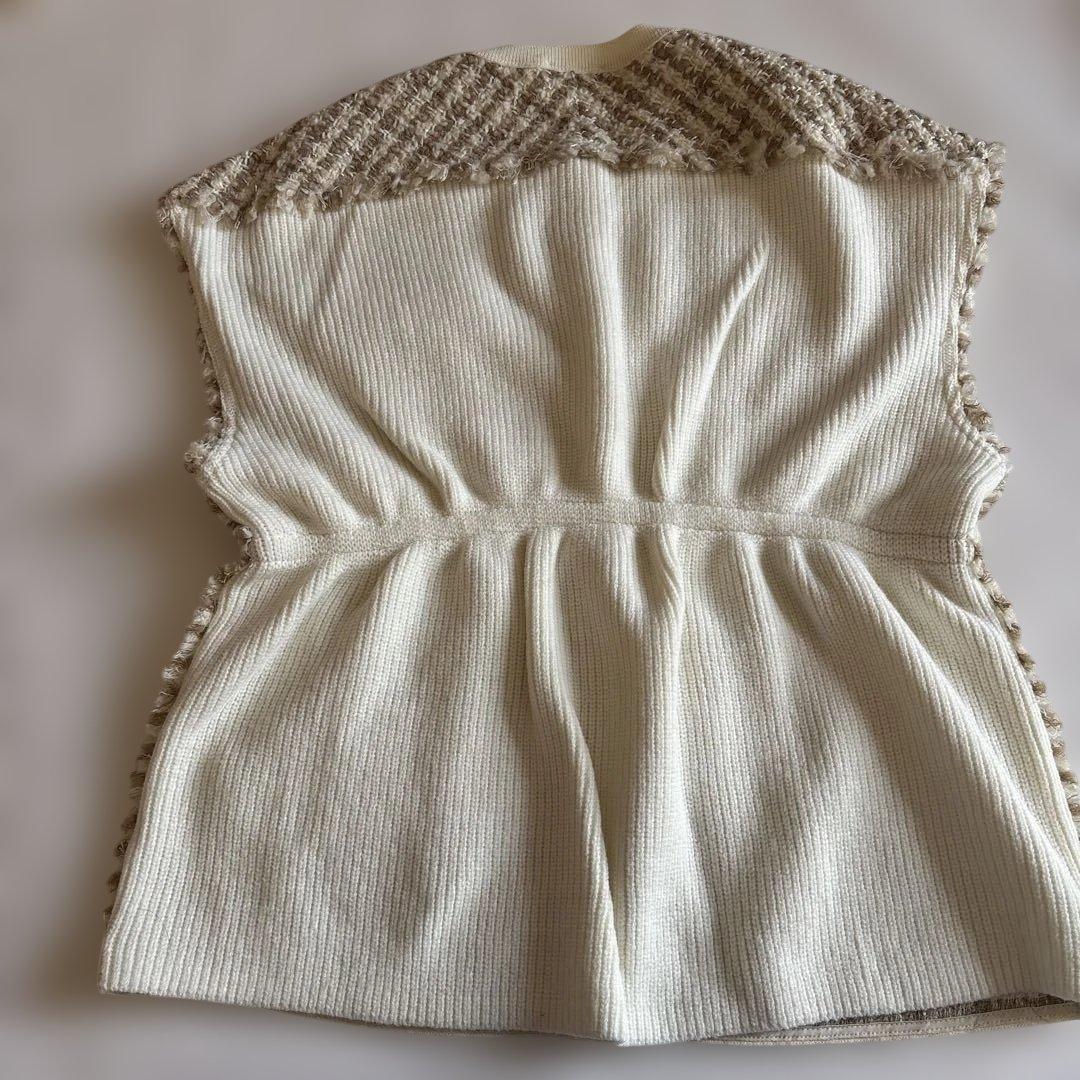 tomorrowland Ballsey ファンシーツィードニットジレ