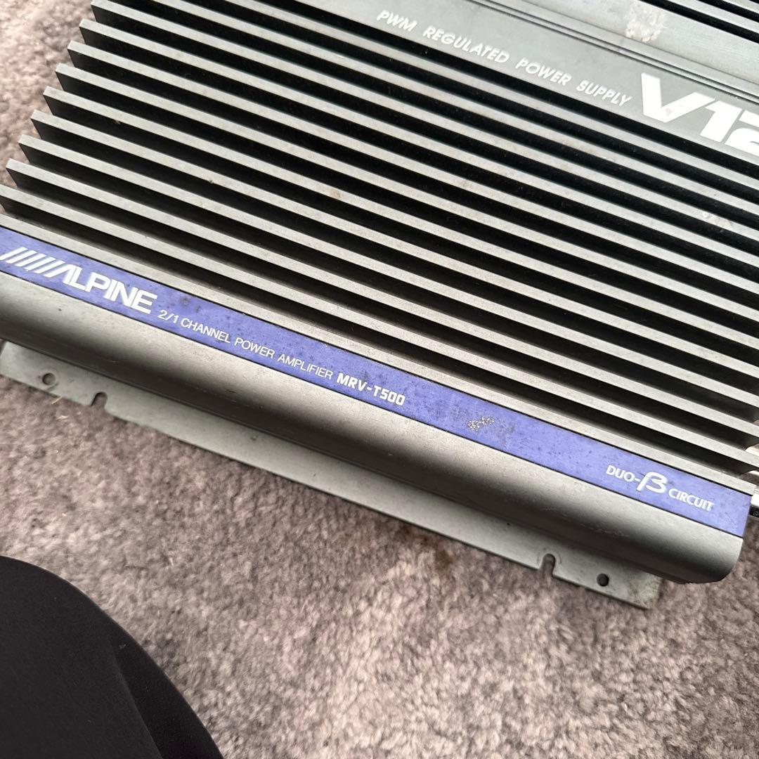 アルパイン　サブウーファー&アンプセット　SWR-204D & MRV-T500