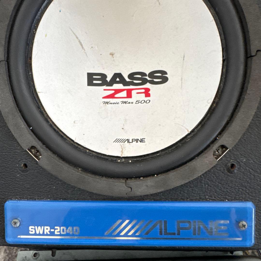 アルパイン　サブウーファー&アンプセット　SWR-204D & MRV-T500