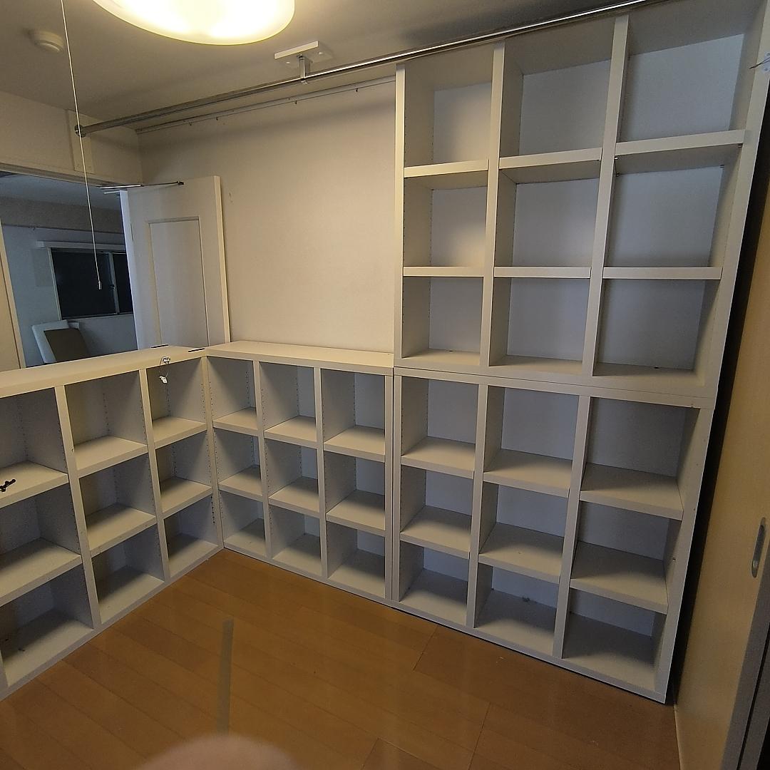 【2/20迄】110cm正方形 本棚 ナンバー② 3つ星素材 250サイズ送料込