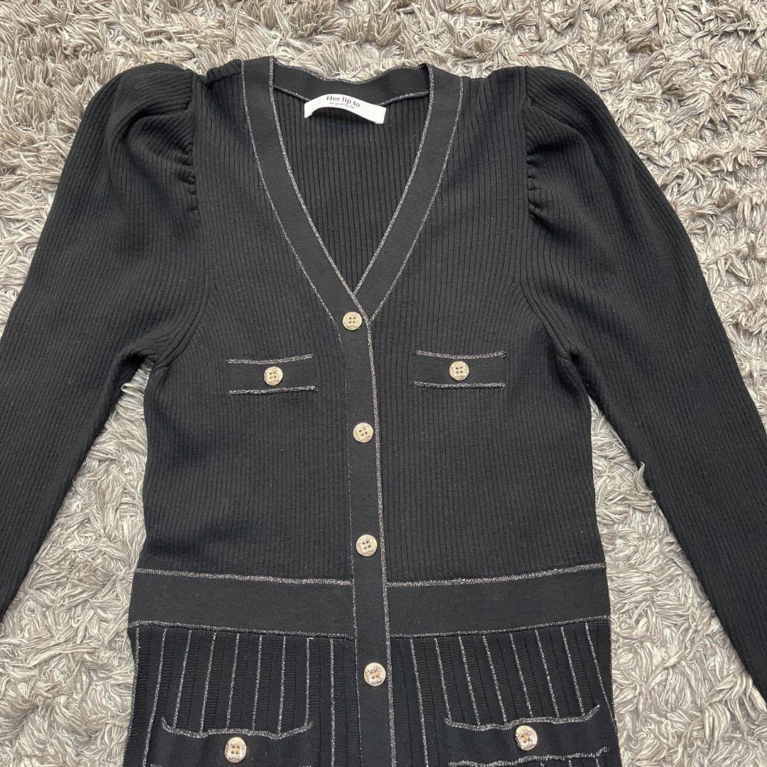 ワンピース herlipto Suite Room Knit Long Dress M