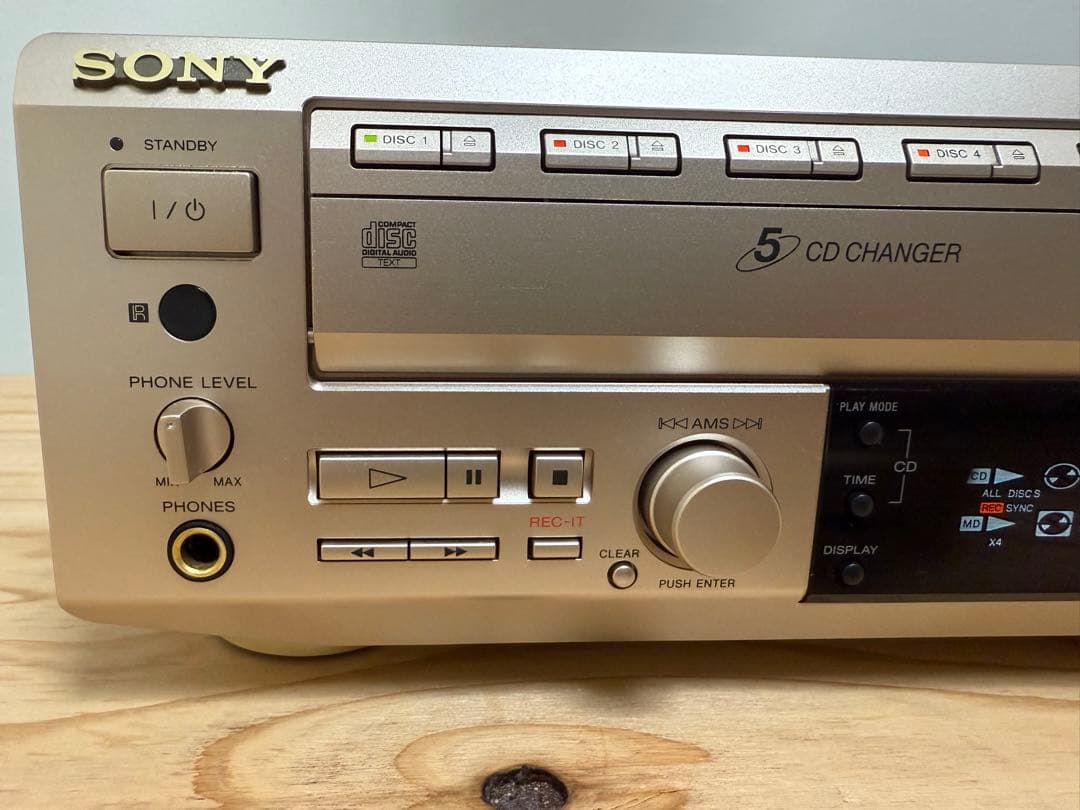 【メンテナンス済】ソニー SONY MD&CDチェンジャー MXD-D5C