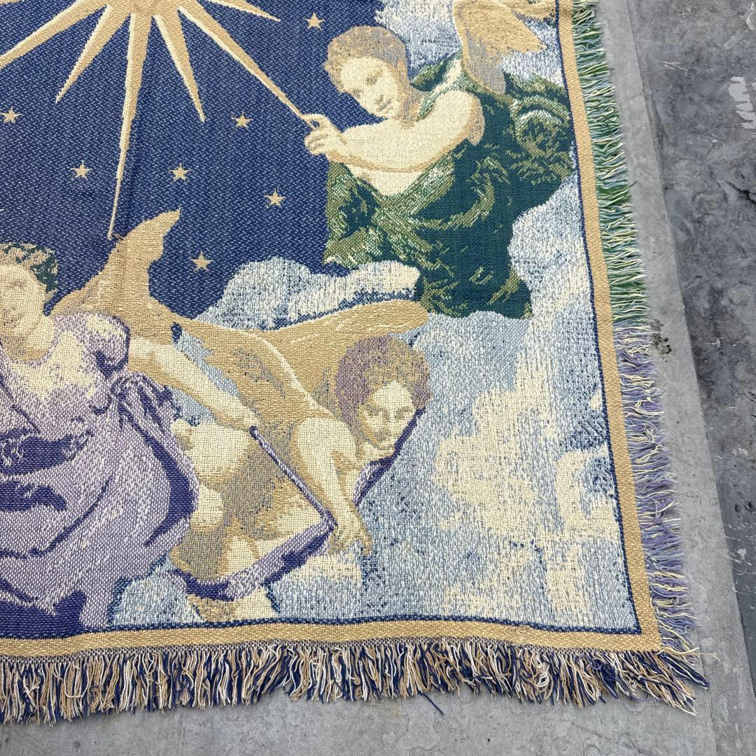 天使　エンジェル　マルチカバー　ソファーカバー　ヴィンテージラグ　185x125