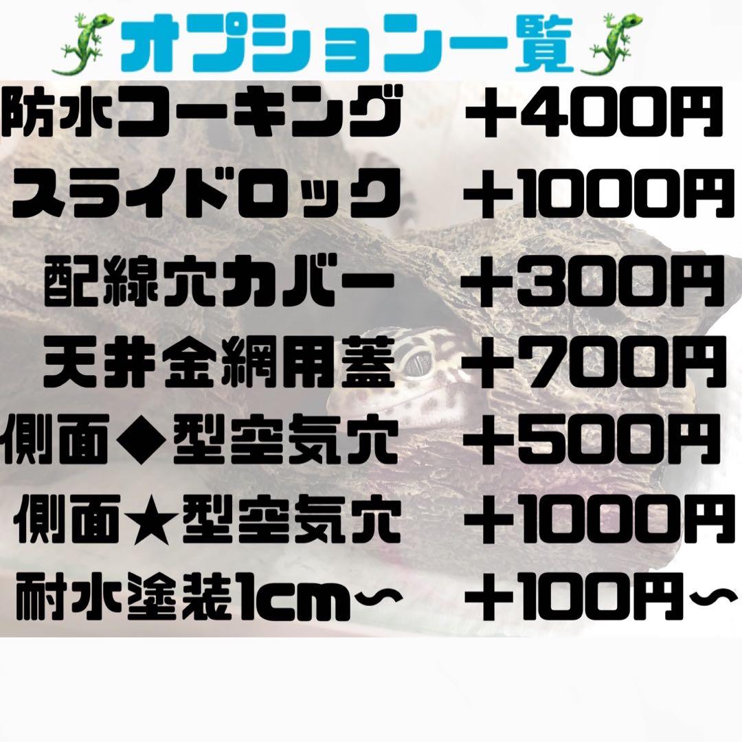 爬虫類ケージ　爬虫類木製ケージ　90ラック用サイズ　天井金網仕様