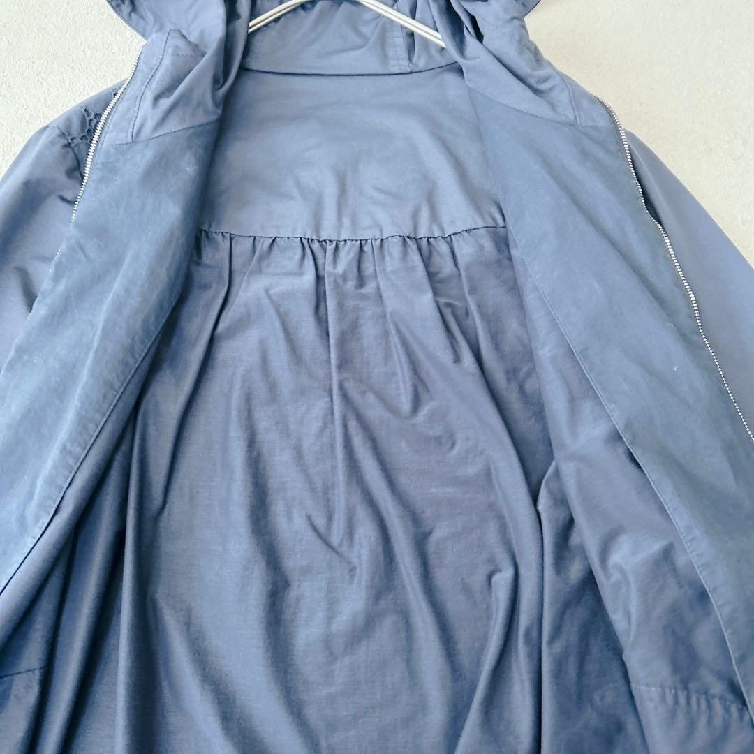 近年✨ レリアン　レースフード付きジップジャケット　パーカー　ネイビー　XL相当