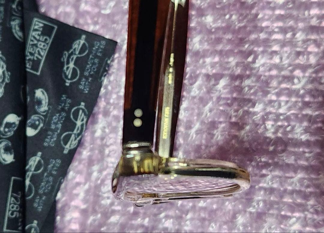 EYEVAN7285 351 c.353　GREY RED MIRROR付き