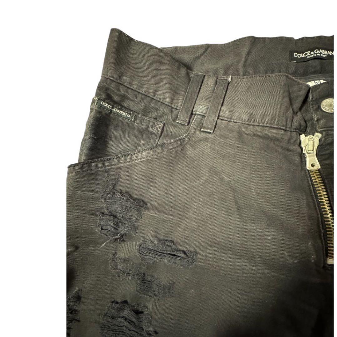 希少　ドルガバ　D&G クラッシュデニム　ダメージ　ロゴ　54 y2k