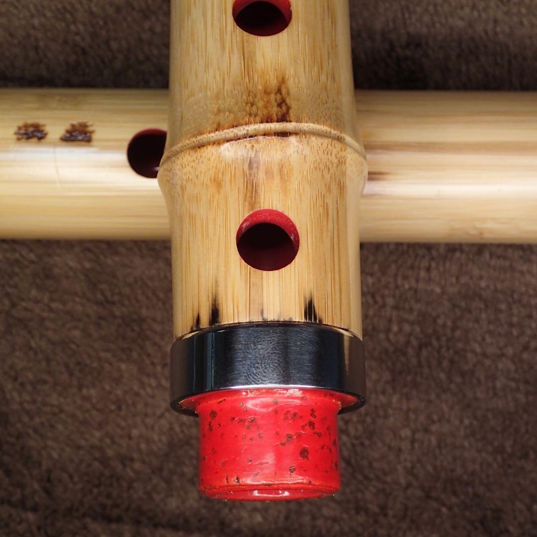 尺八 高級合竹曲管 蝴蝶 一尺五寸管(F管)