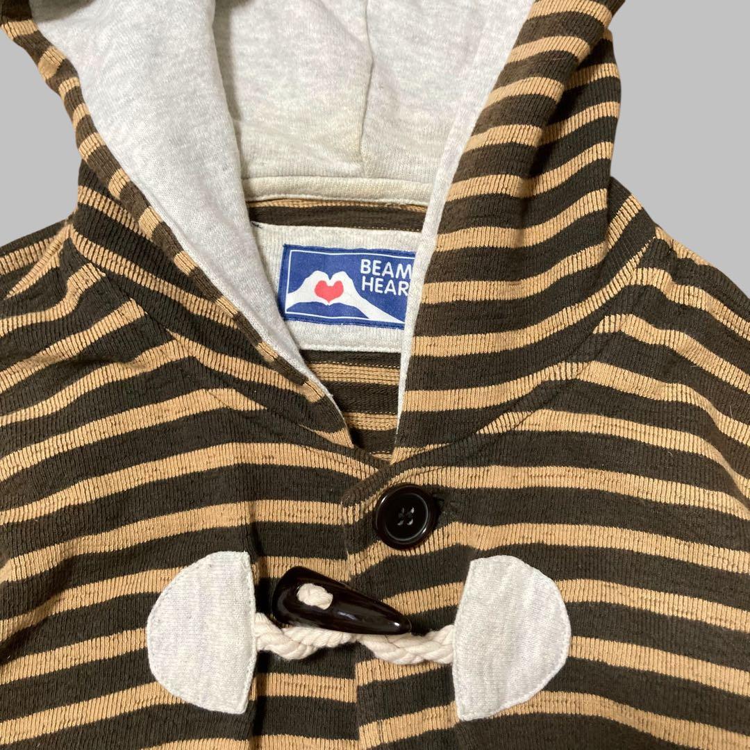 TOGGLE BORDER HOODIE (BROWN) 3052T パーカー