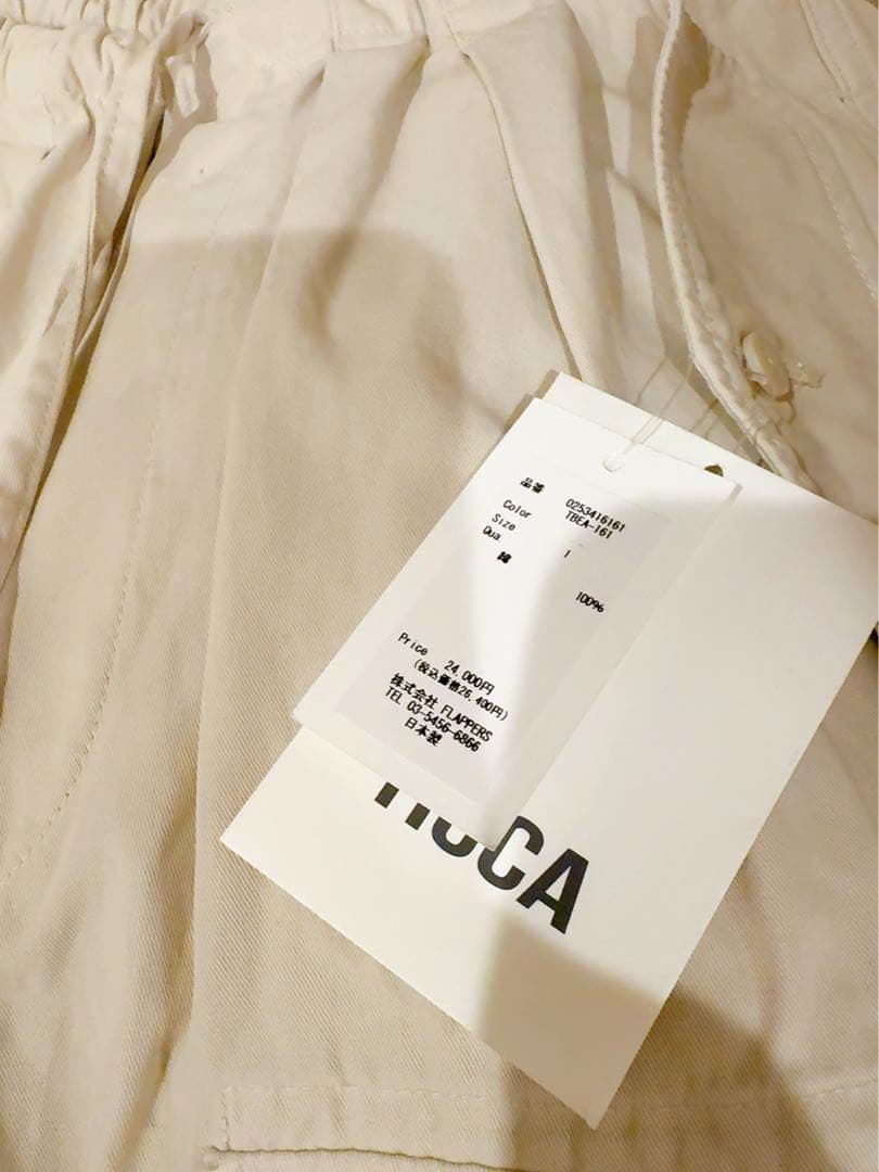 ticca 新品25AW商品 カーゴパンツ/TBEA-161 ベージュ