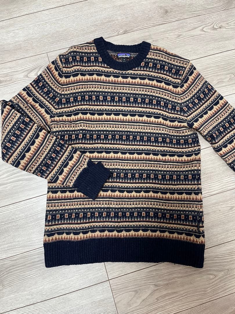【美品】パタゴニア　ネイティブ柄セーター M