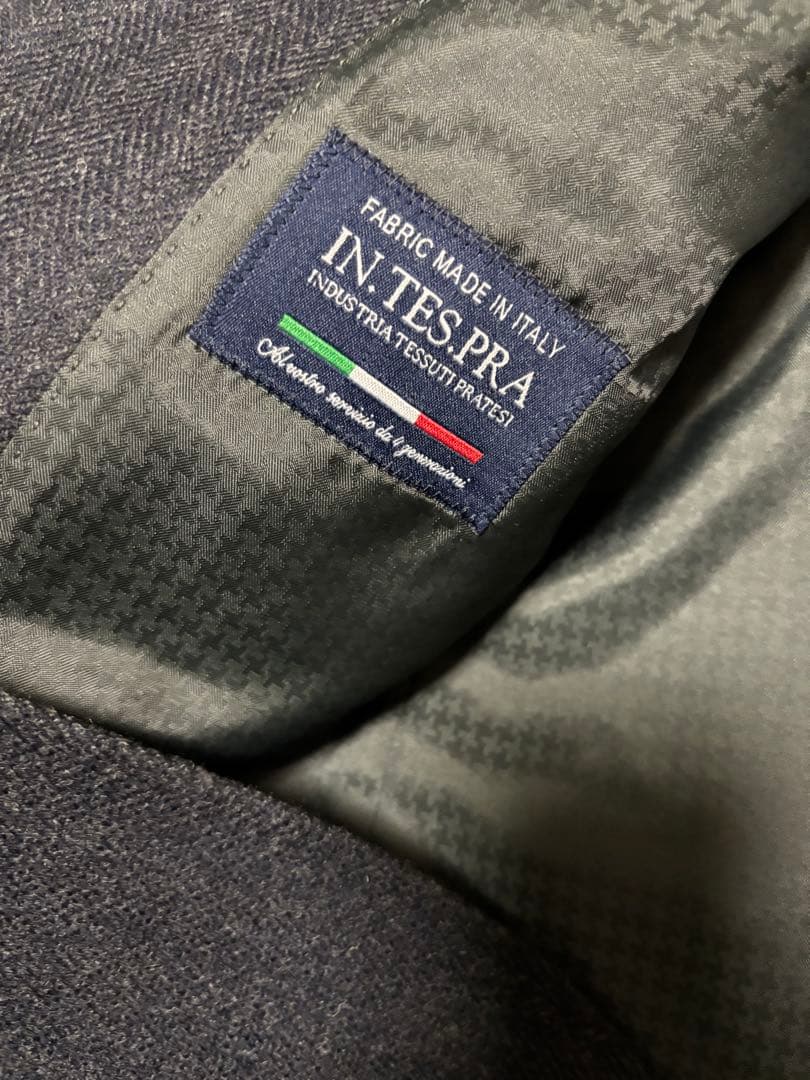 D'or Homme ドームオム　スリーピーススーツ　ウール　ネイビー　A8