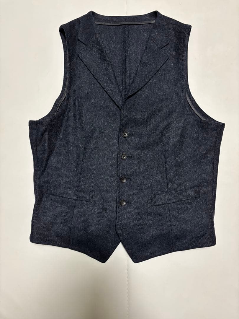 D'or Homme ドームオム　スリーピーススーツ　ウール　ネイビー　A8