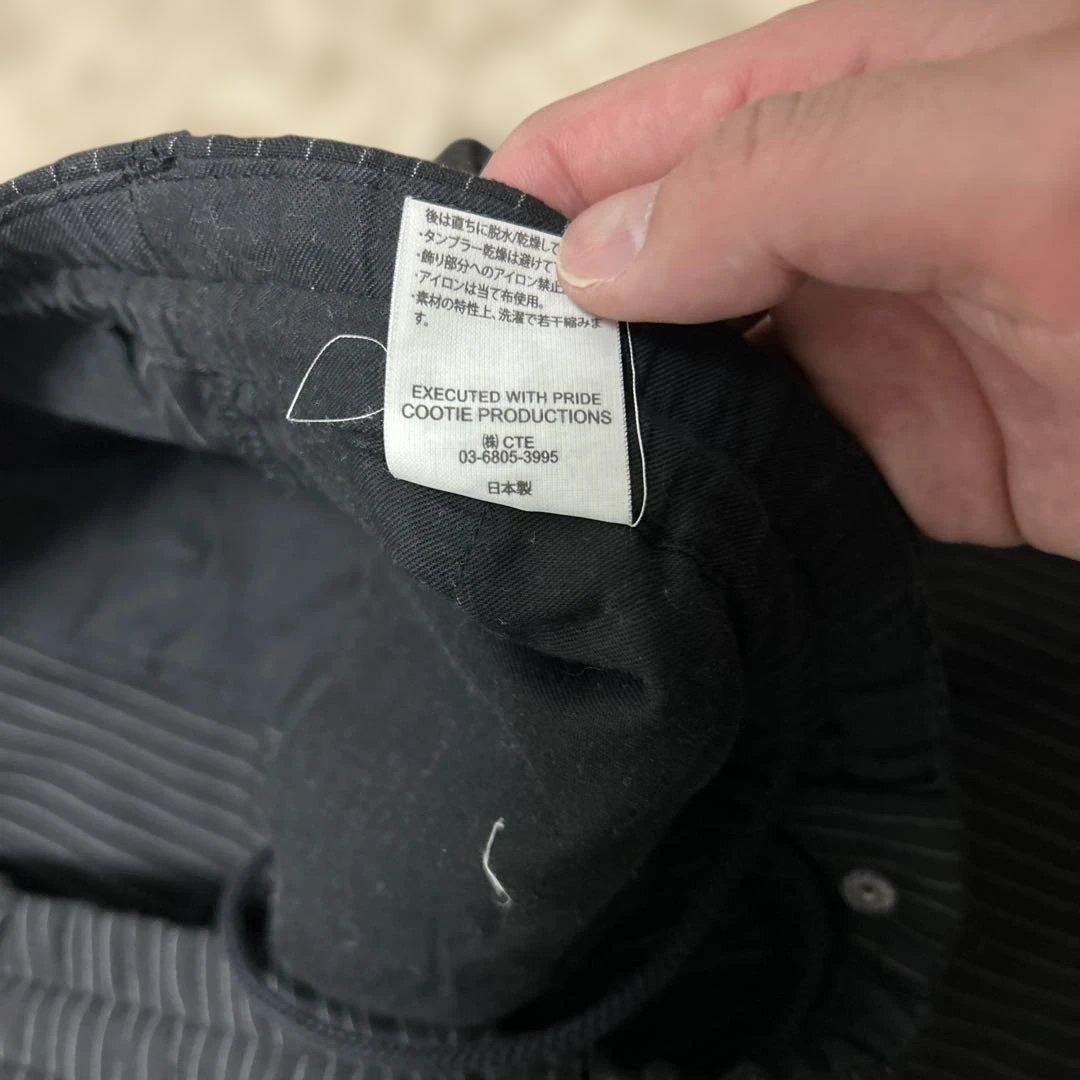 COOTIE PRODUCTIONS ストライプスラックス Lサイズ