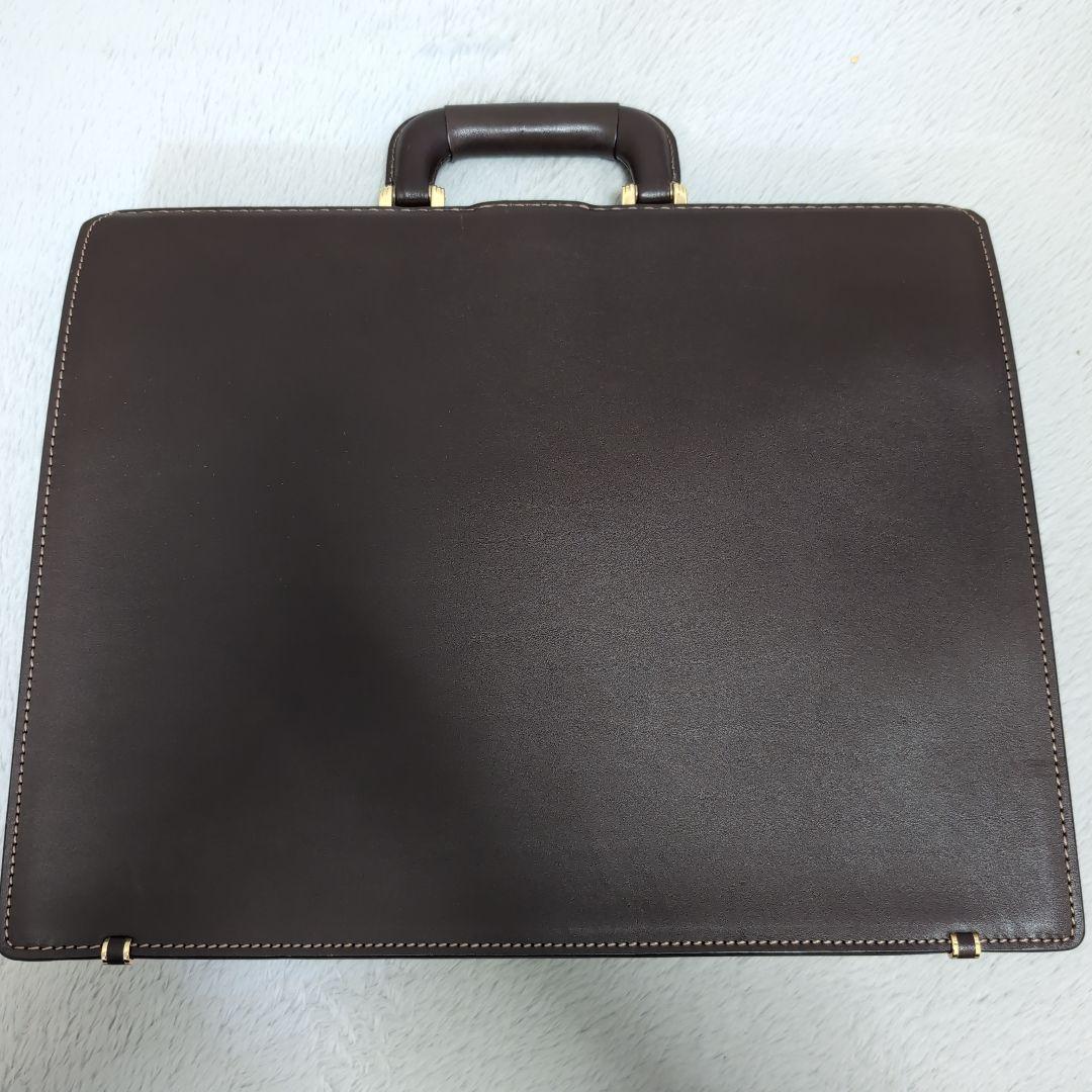 土屋鞄 スリムダレスバッグ ダークブラウン