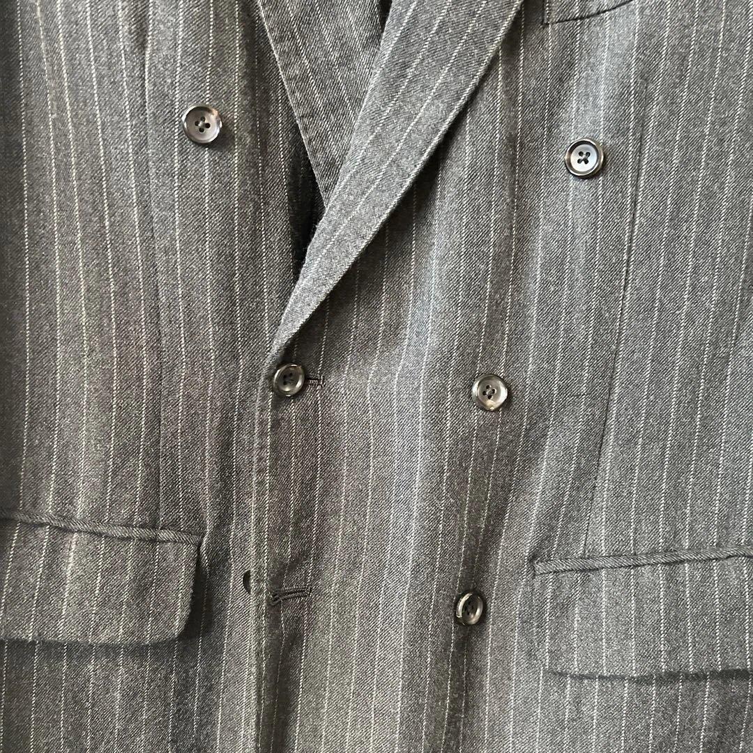 21AW A.PRESSE ストライプ ダブルブレステッドジャケット　サイズ2