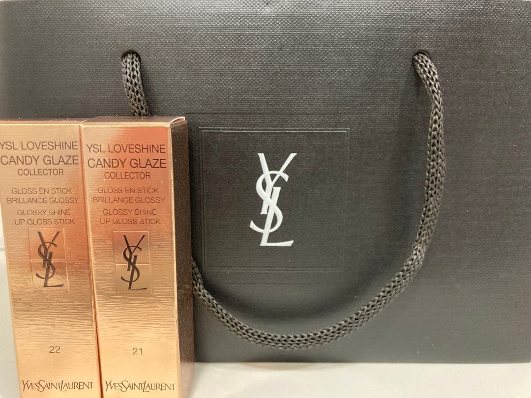 新品 ysl ラブシャイン 2色21 シマーヌード / 22 シマーローズ