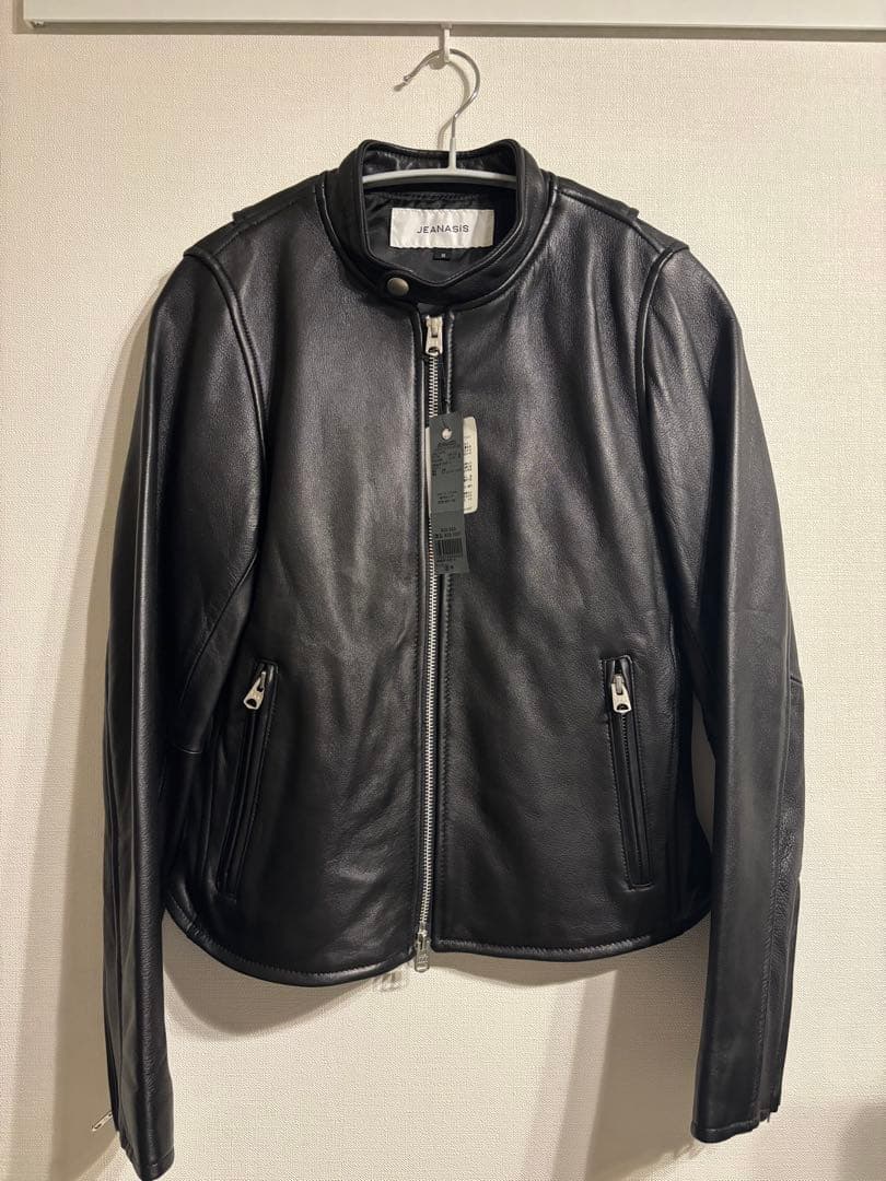 【新品未使用】ブラック レザージャケット JEANASIS（ジーナシス）