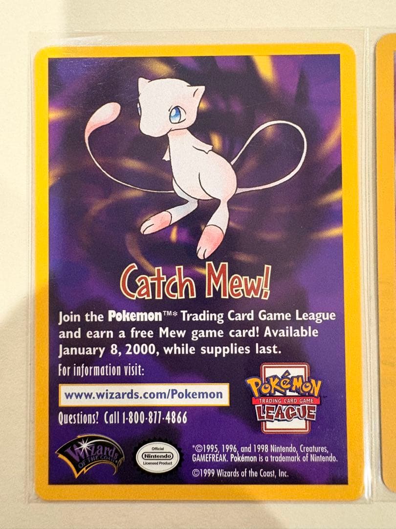 【詳細は説明欄に！】 ミュウ mew ポケモンカード 英語版プロモ2種