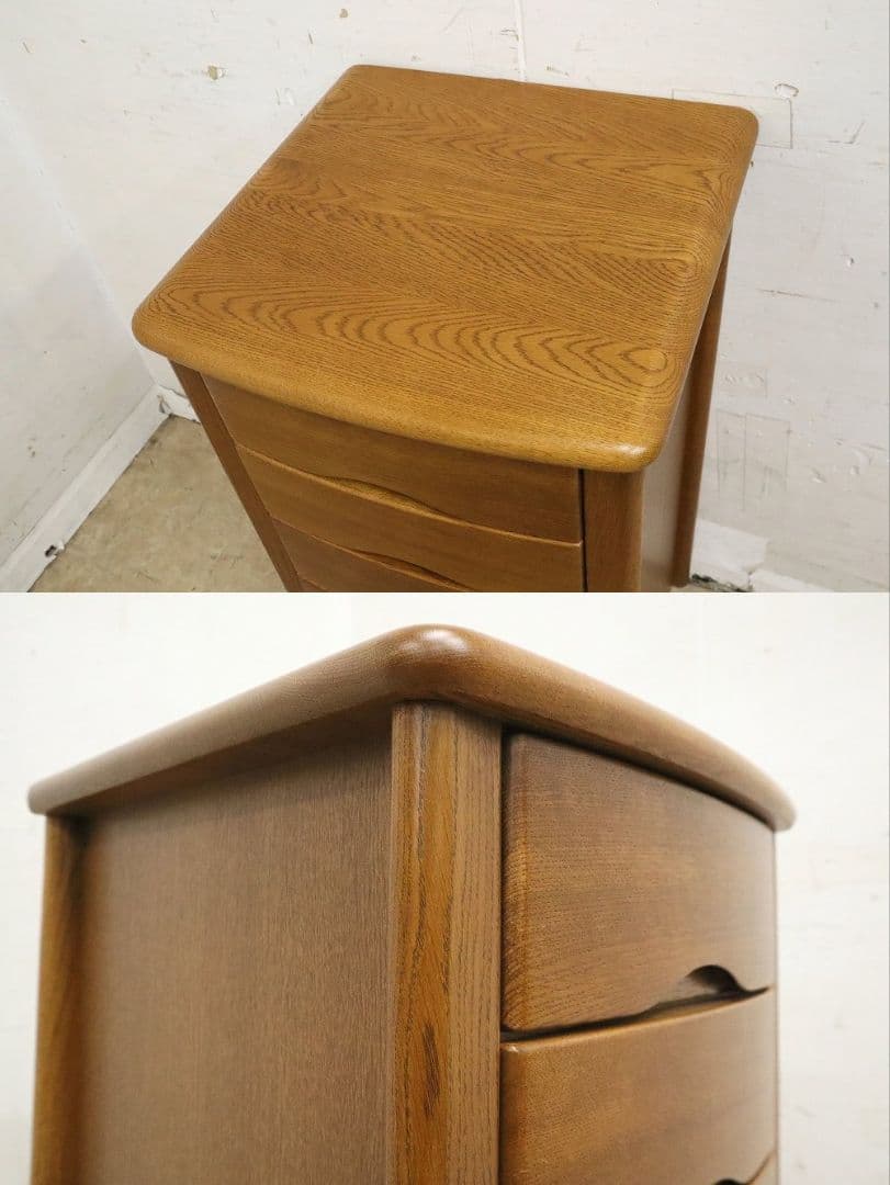 【浜本工芸】ナラ材・No.1100チェストA・サイドチェスト6段