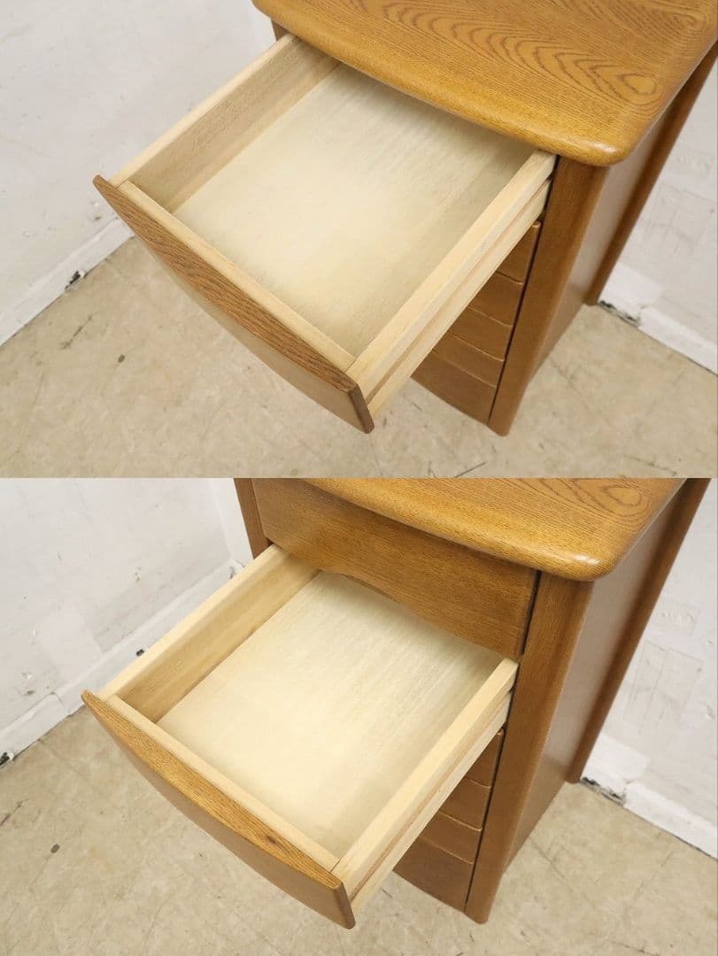 【浜本工芸】ナラ材・No.1100チェストA・サイドチェスト6段