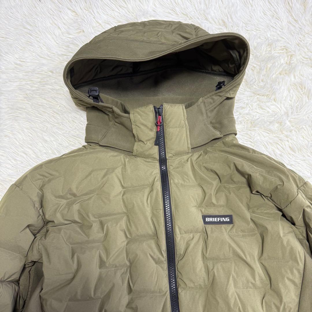 【ブリーフィングゴルフ】美品 ハイブリッドダウンパーカー Lサイズ メンズ