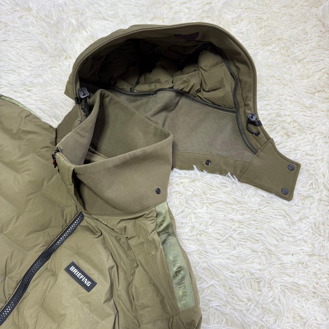 【ブリーフィングゴルフ】美品 ハイブリッドダウンパーカー Lサイズ メンズ