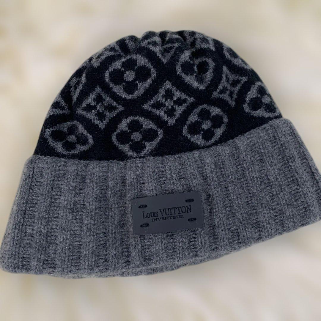 ルイヴィトンニット帽メンズレディースカシミア100%モノグラム