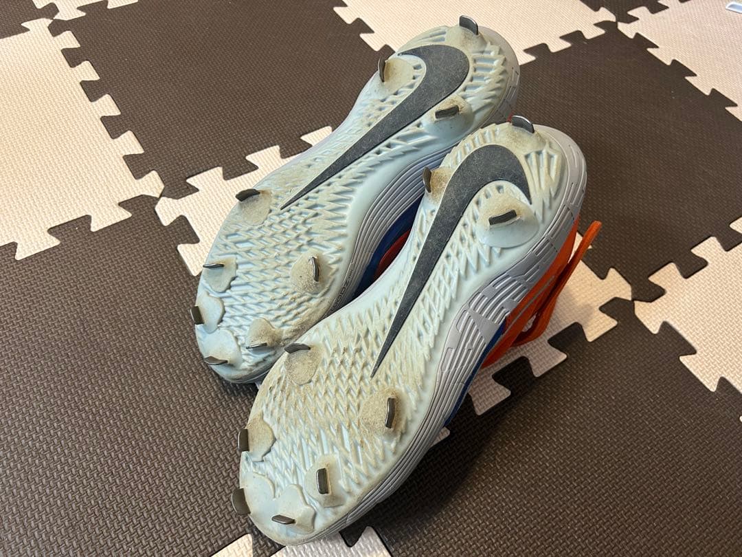 Nike 野球スパイクシューズ 青/オレンジ