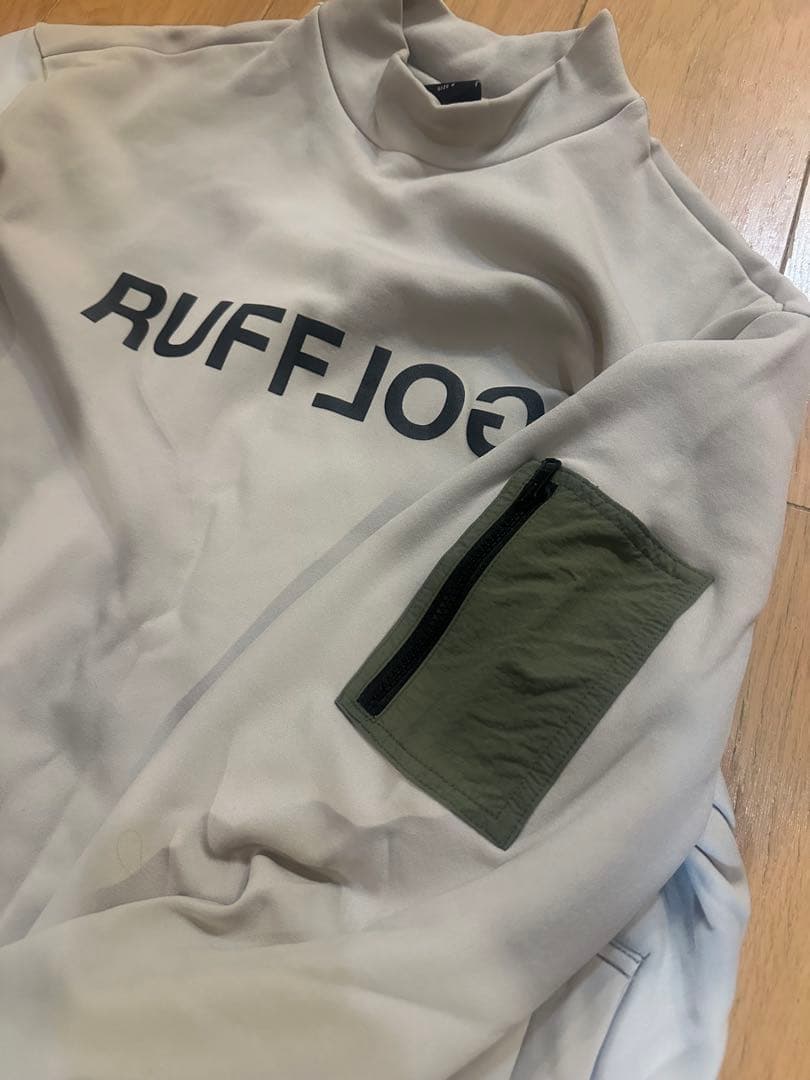 RUFFLOG◾︎ラフログ◾︎MOCK NECK SWEAT BEIGE◾︎S