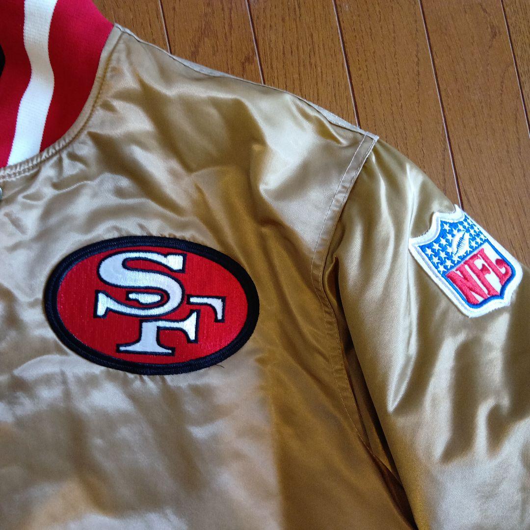NFL 49ers　90sリバーシブル スタジャン　スターター製　Lサイズ