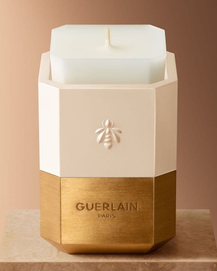 新品◆ GUERLAIN ゲランのキャンドルとキャンドルホルダー