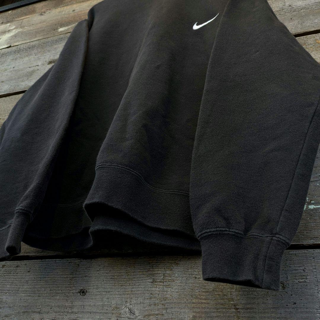 90s　OLD NIKE　ブラックフェード　肉厚　極太アーム　スウェット　XL