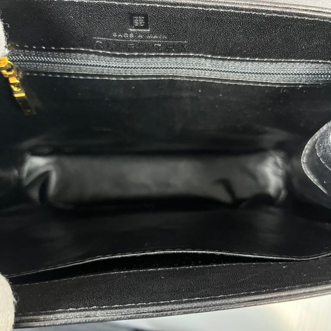 【美品】GIVENCHY フォーマルバッグ 4Gロゴ 冠婚葬祭 レザー ブラック