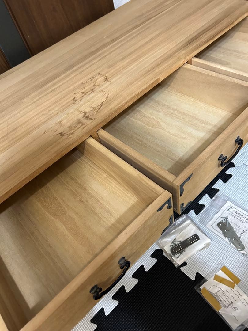 桐たんす　箪笥　2段　和服　着物　押入れ収納