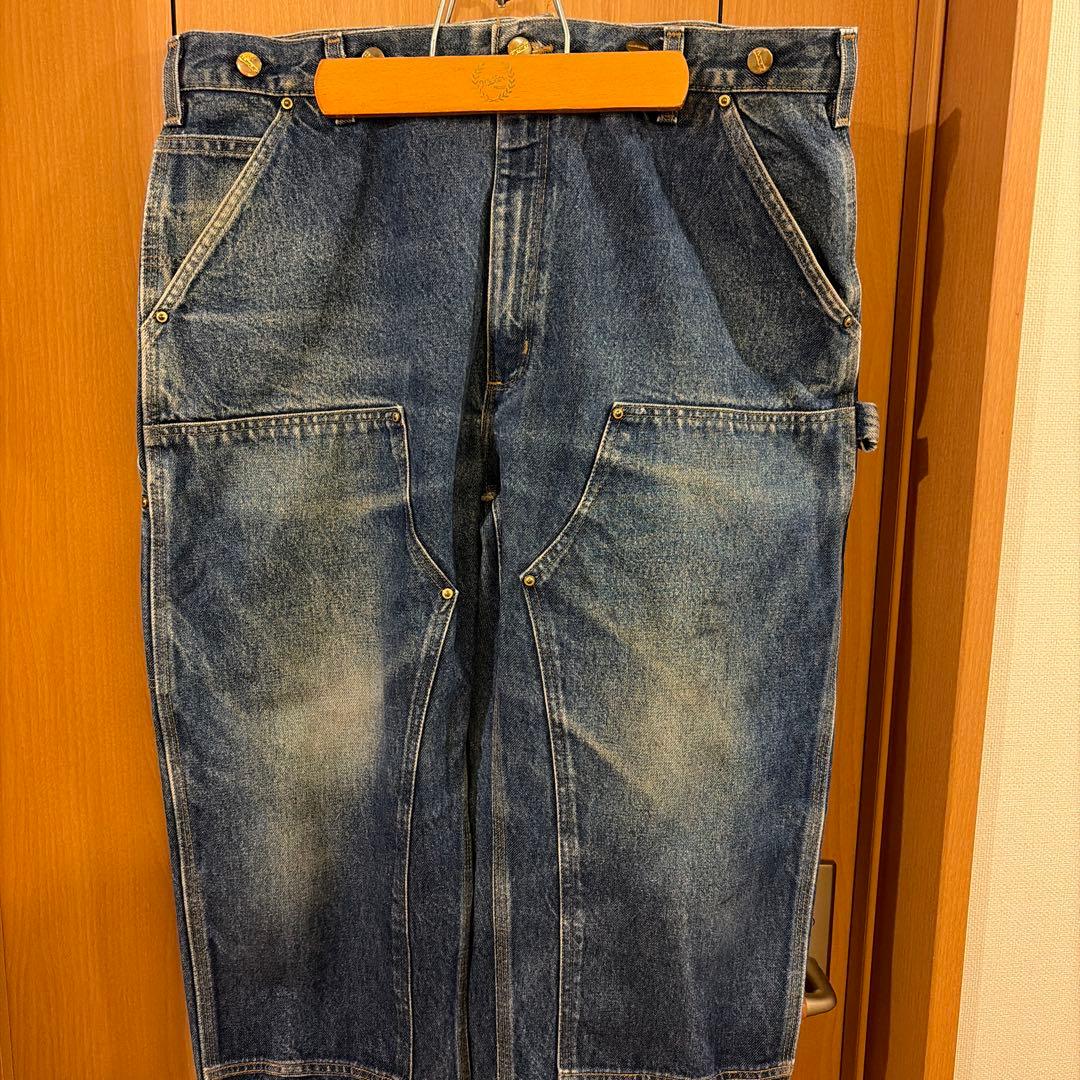 W38xL30 カーハート デニムペインターパンツ ダブルニー メキシコ製 ⑤