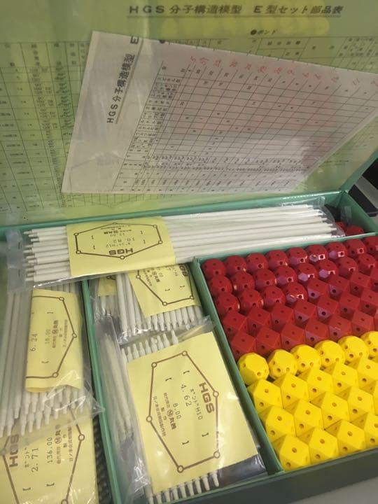 【製造終了】HGS molecular structure model Eセット