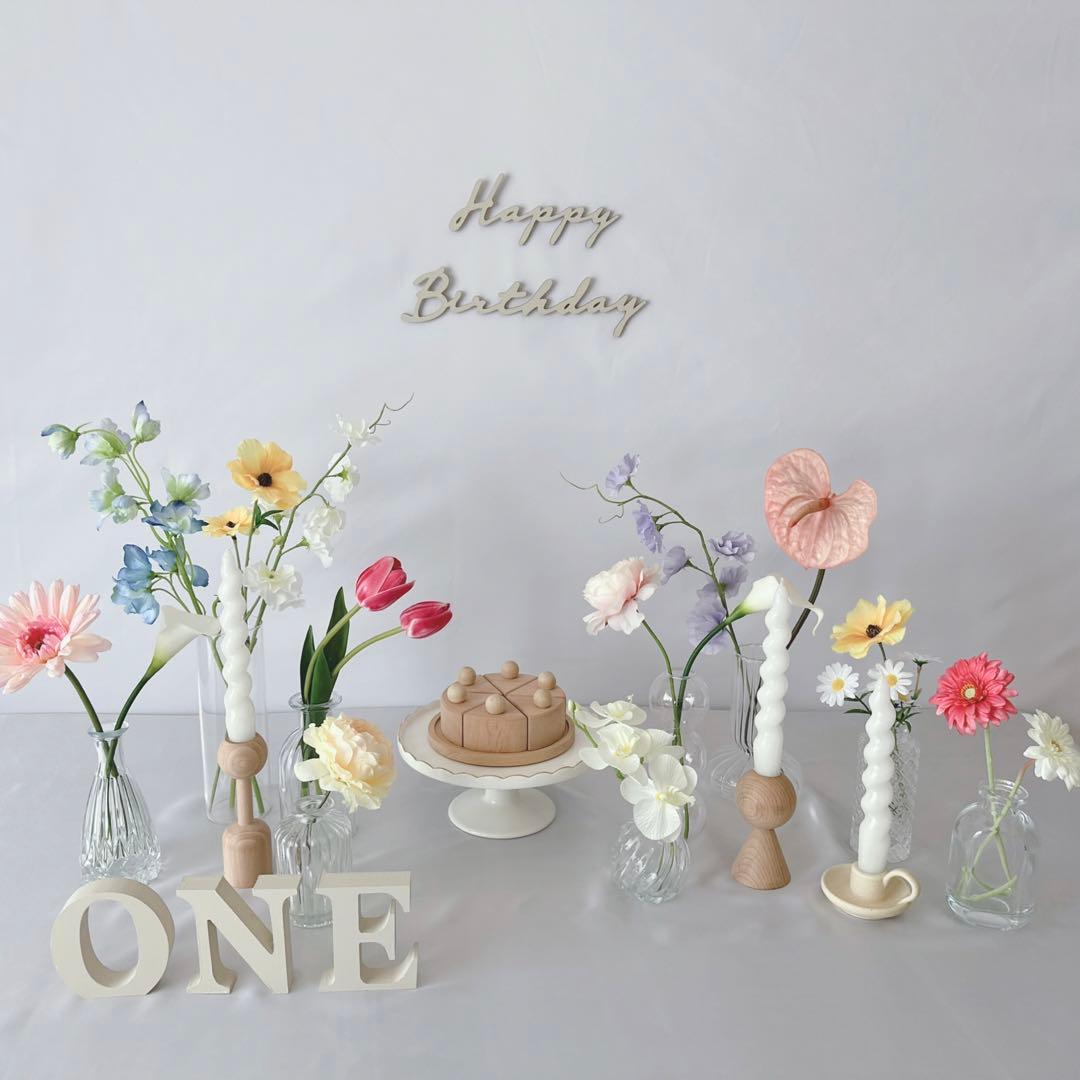 おうちスタジオ　誕生日　バースデー　ハーフバースデー　100日お祝い　誕生日装飾