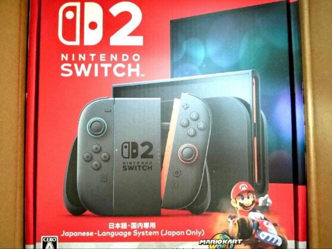 Nintendo Switch 2、本体とマリオカートセット付　新品未開封